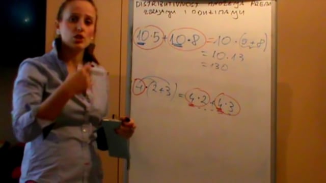 Distributivnost množenja prema zbrajanju i oduzimanju 02 (5O1P) - Toni ...